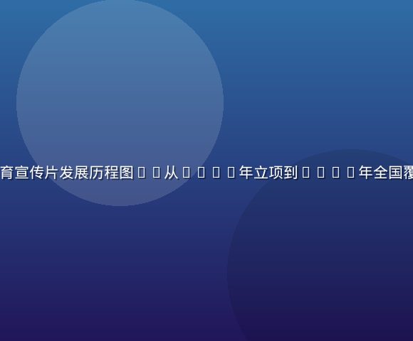 17.3性教育宣传片发展历程图——从2014年立项到2026年全国覆盖的成长轨迹